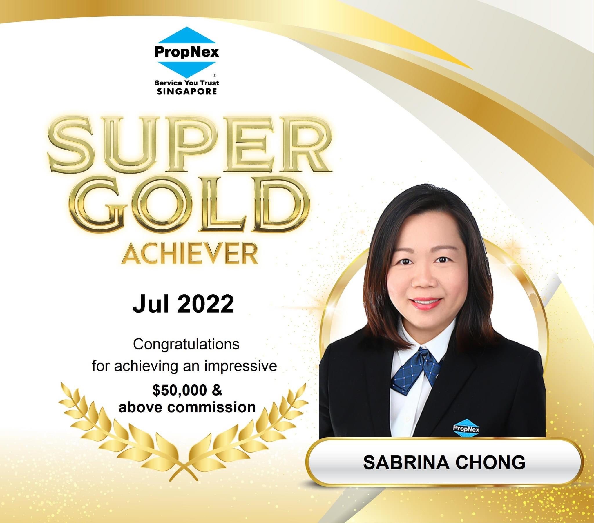 Sabrina Chong Super Gold July 2022